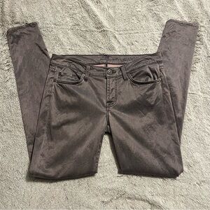7 For All Man Kind The Skinny Metallic Pants